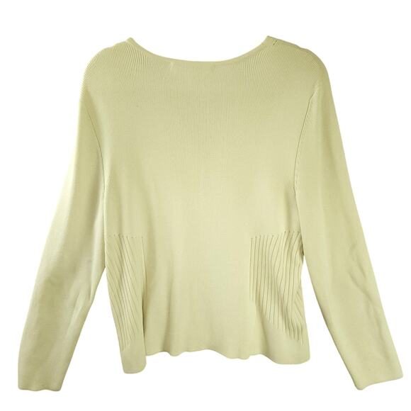 Peruvian Connection Cardigan Cream XL Button-Up 100% Pima Cotton - Picture 2 of 9